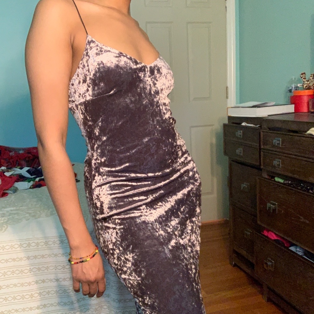 Velour Bodycon Dress